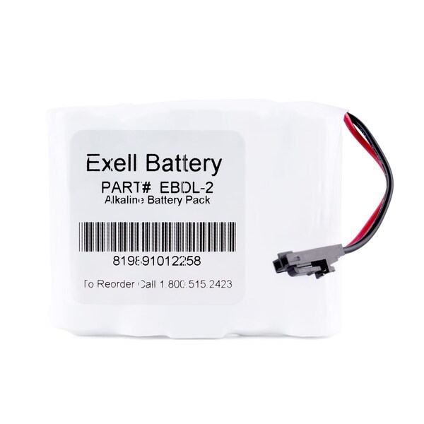 Exell Battery Exell Door Lock Battery Fits Saflok 54990 Replaces HTL1 EBDL-2 - main